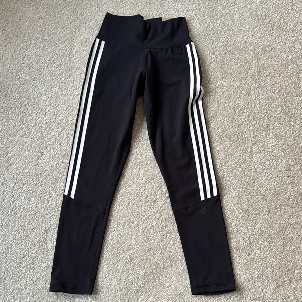Adidas Black 7/8 Tight High Rise Leggings